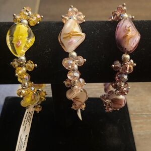 3 bead stretch bracelets